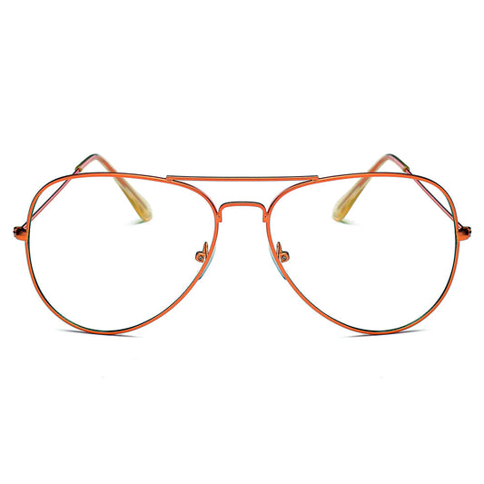 ENID - Trendy Aviator Clear Glasses Lens Sun Glasses-1