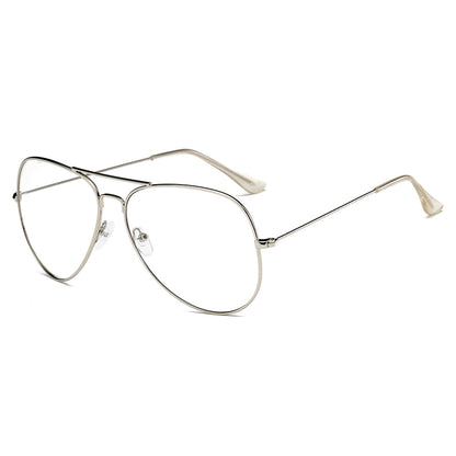 ENID - Trendy Aviator Clear Glasses Lens Sun Glasses-2